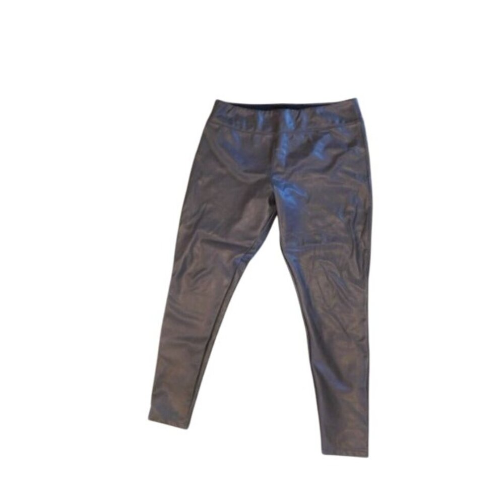 Nordstrom Size XL Dark Brown Faux Leather Legging Style Pants